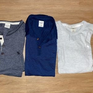 🎁 Abercrombie & Fitch Long and Short Sleeve Shirt Bundle/Size XSMALL
